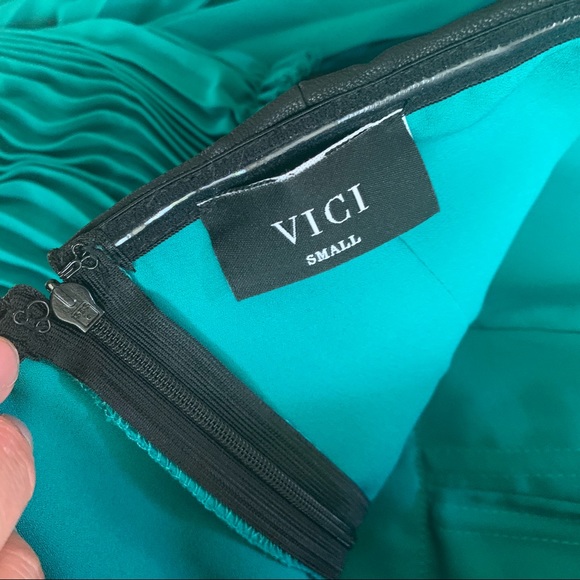 Vici Collection Faux Leather Strapless Maxi Gown - Picture 7 of 7